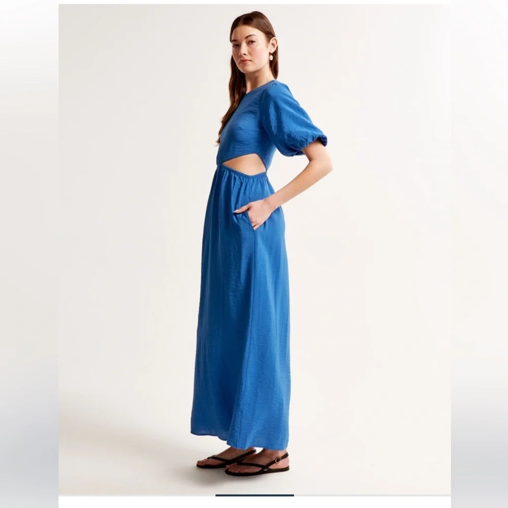 Abercrombie & Fitch Cut out Maxi Dress Sz-XL